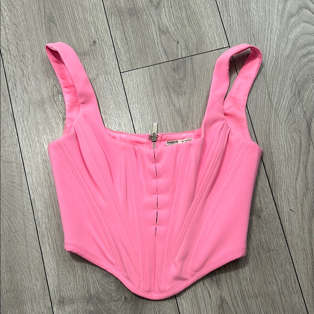 House of CB Pink Corset Top